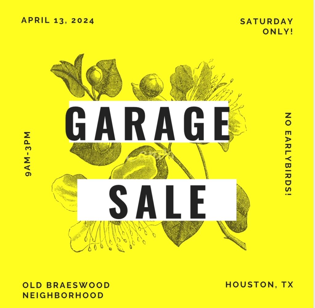 Garage Sale @ Old Braeswood